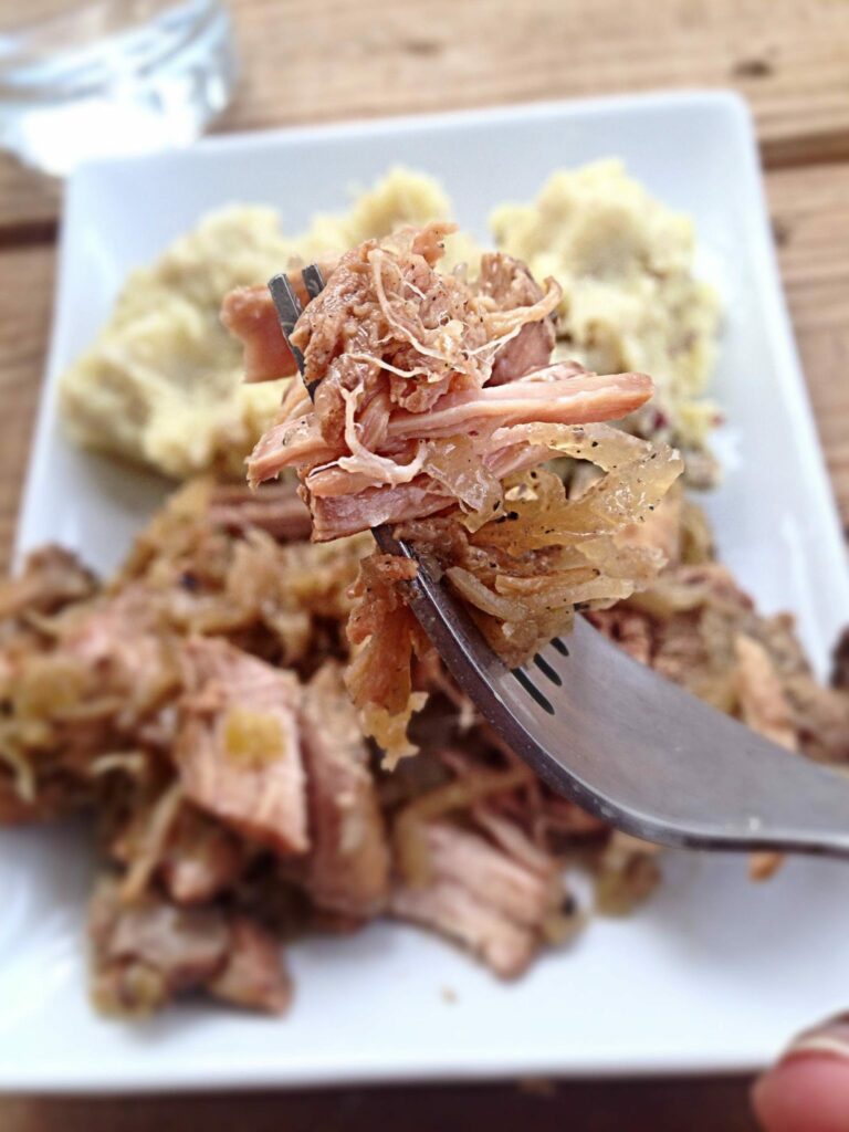 Pork Chop with Bacon and Sauerkraut
