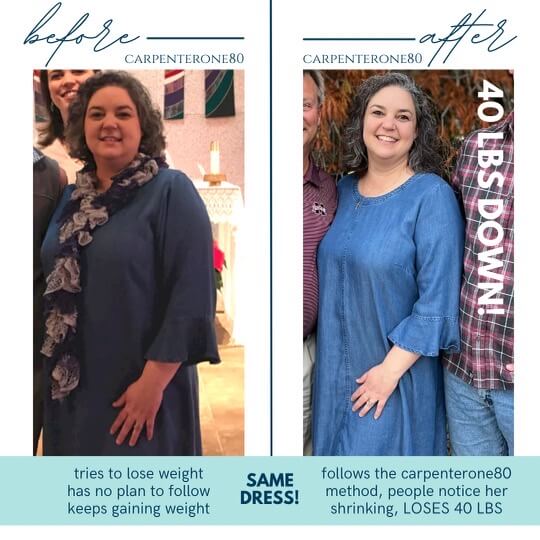Weight Loss Client Before & After Testimonial